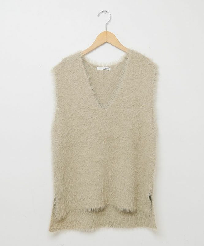  HUMS｜シャギーニットベスト [[RNK-251202]][C]