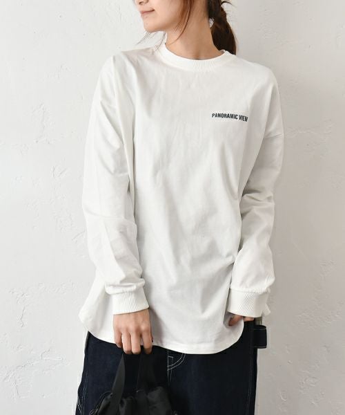 IN THE MARKET｜ラウンドヘムBIGシルエットプリントロンT [[40015352]][C]