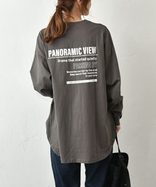 IN THE MARKET｜ラウンドヘムBIGシルエットプリントロンT [[40015352]][C]