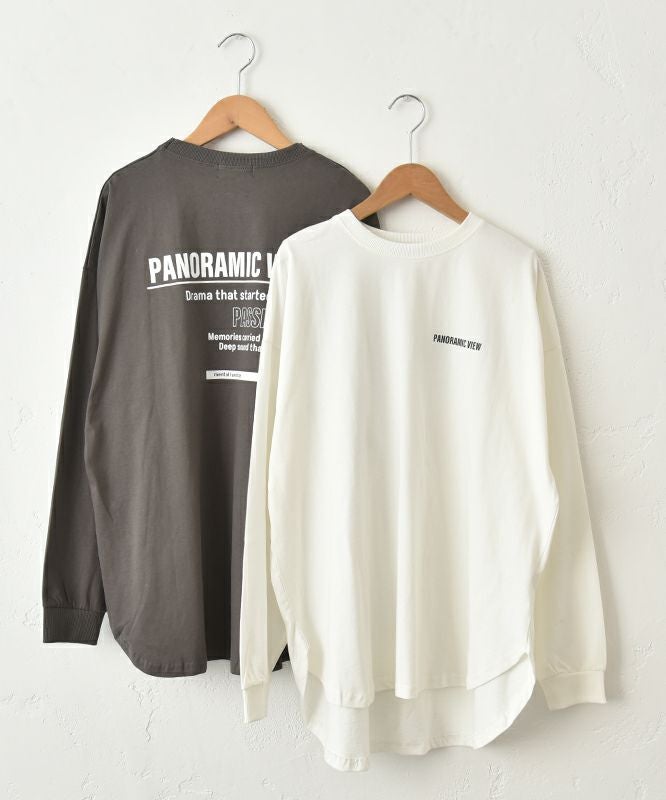 IN THE MARKET｜ラウンドヘムBIGシルエットプリントロンT [[40015352]][C]