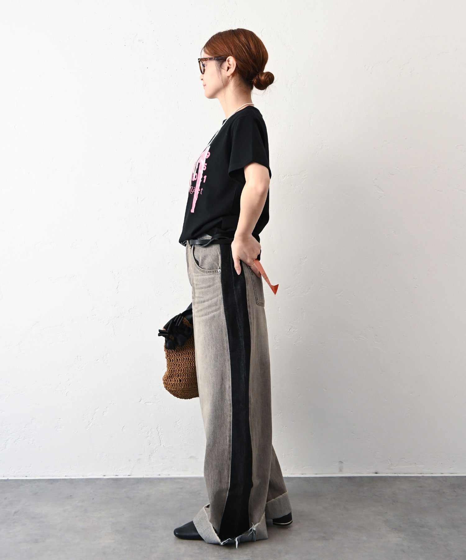 LANCER CLOTHING CORPORATION｜2トーンリメイクデニムパンツ [[LCMD