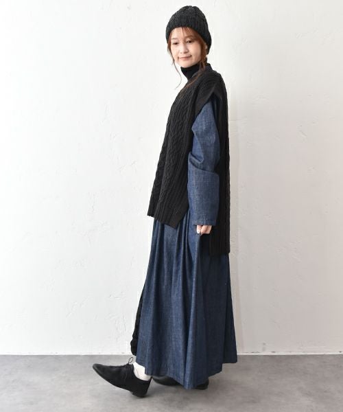 hagumu｜ケーブル編みベスト [[52015352]][C]