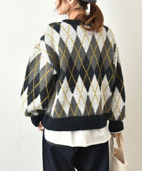 hagumu｜アーガイル柄ニット [[MT-0479]][C]