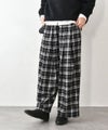hagumu｜チェックイージータックパンツ [[95269081]][C]