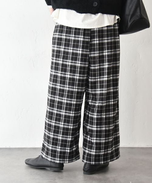 hagumu｜チェックイージータックパンツ [[95269081]][C]