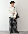 hagumu｜チェックイージータックパンツ [[95269081]][C]
