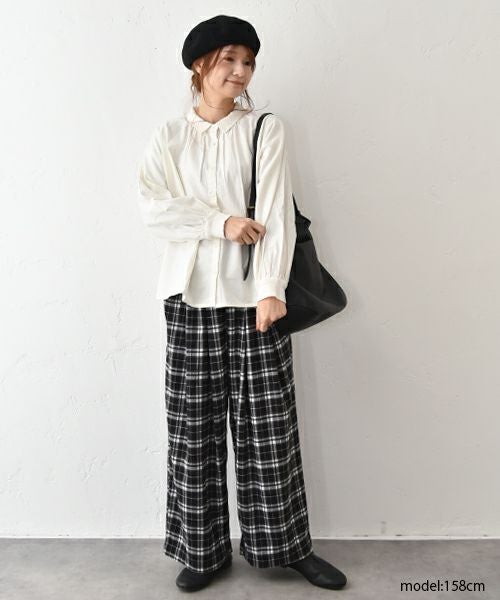 hagumu｜チェックイージータックパンツ [[95269081]][C]