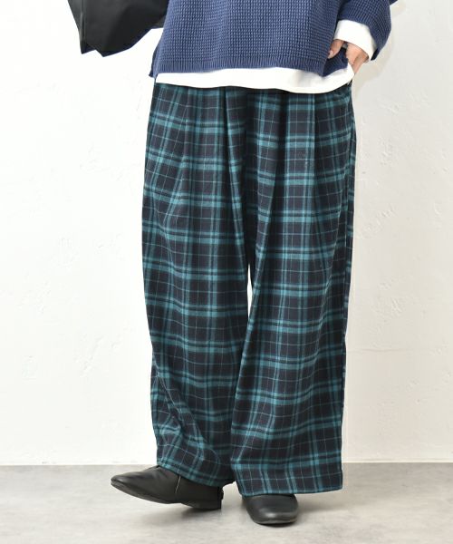 hagumu｜チェックイージータックパンツ [[95269081]][C]