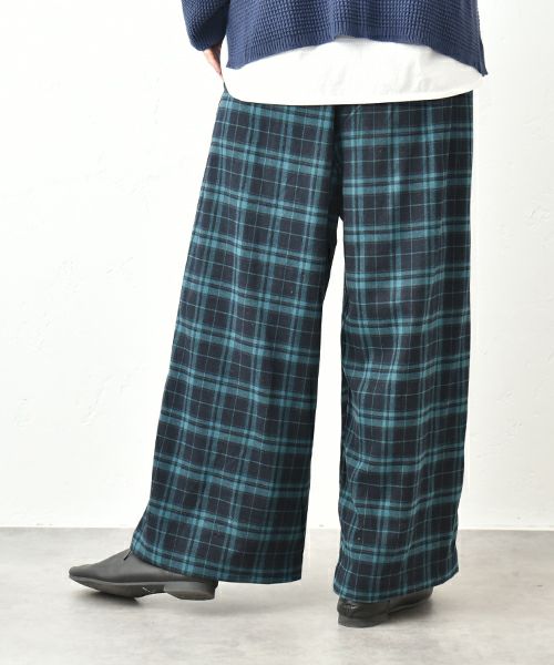 hagumu｜チェックイージータックパンツ [[95269081]][C]