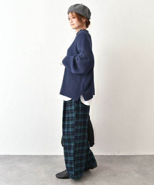 hagumu｜チェックイージータックパンツ [[95269081]][C]