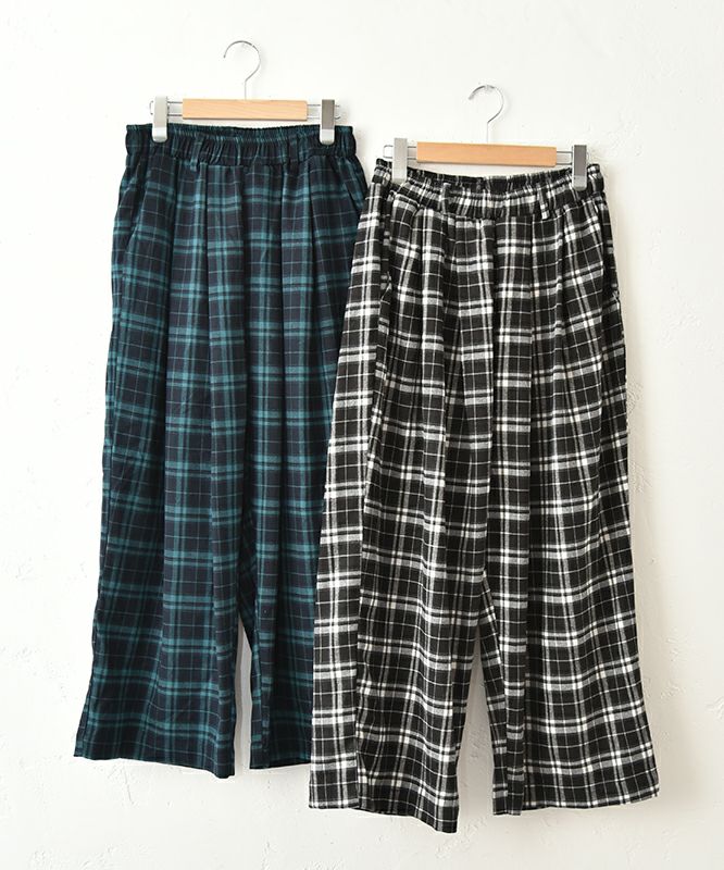hagumu｜チェックイージータックパンツ [[95269081]][C]