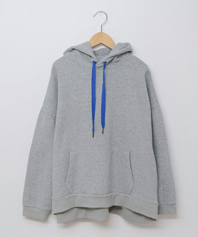 Our.｜裏起毛スウェット　配色ストリングパーカー [[C-9046]][C]