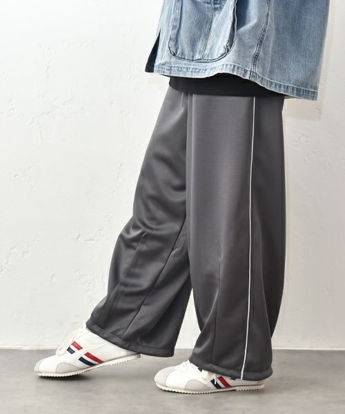and quarter｜サイドラインワイドパンツ [[MA-600815]][C]