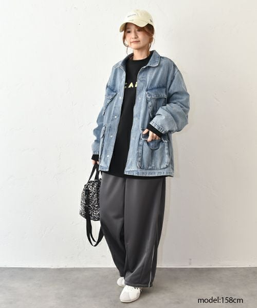 and quarter｜サイドラインワイドパンツ [[MA-600815]][C]