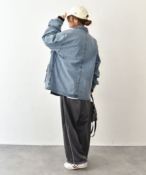 and quarter｜サイドラインワイドパンツ [[MA-600815]][C]