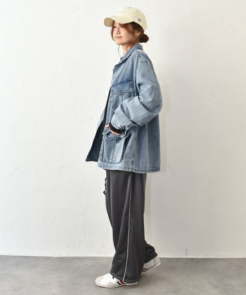 and quarter｜サイドラインワイドパンツ [[MA-600815]][C]