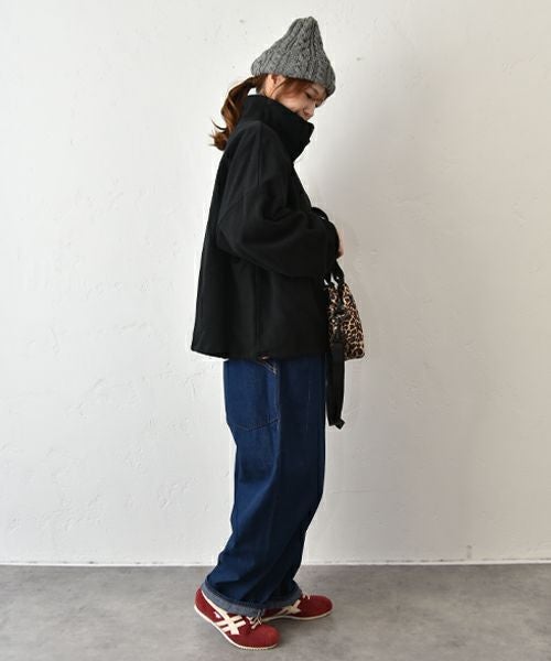 IN THE MARKET｜ハーフジップ裏起毛スウェット （裾ドローコード付き）[[C-2440]][C]