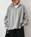 IN THE MARKET｜ハーフジップ裏起毛スウェット （裾ドローコード付き）[[C-2440]][C]