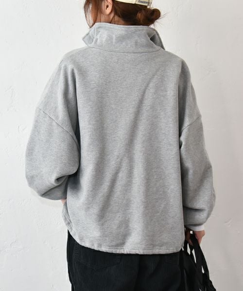 IN THE MARKET｜ハーフジップ裏起毛スウェット （裾ドローコード付き）[[C-2440]][C]