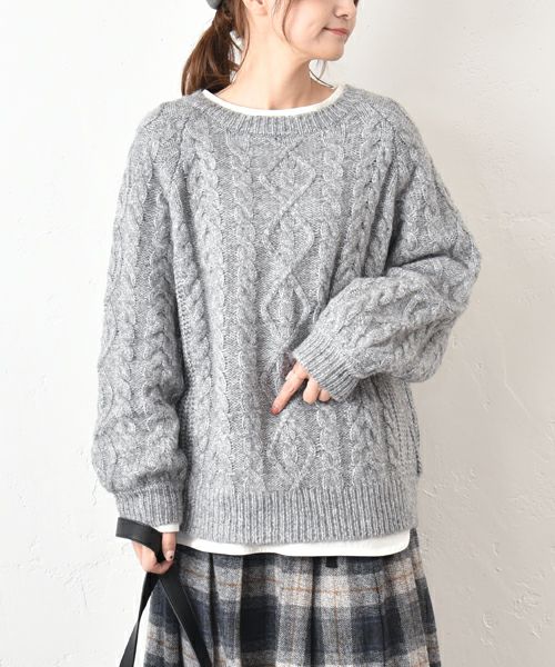 hagumu｜ケーブル編みニット [[MT-0482]][C]