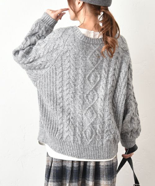 hagumu｜ケーブル編みニット [[MT-0482]][C]