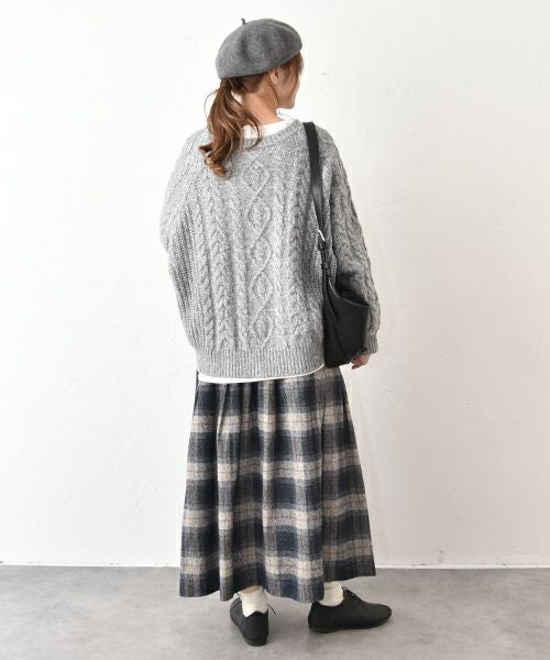 hagumu｜ケーブル編みニット [[MT-0482]][C]