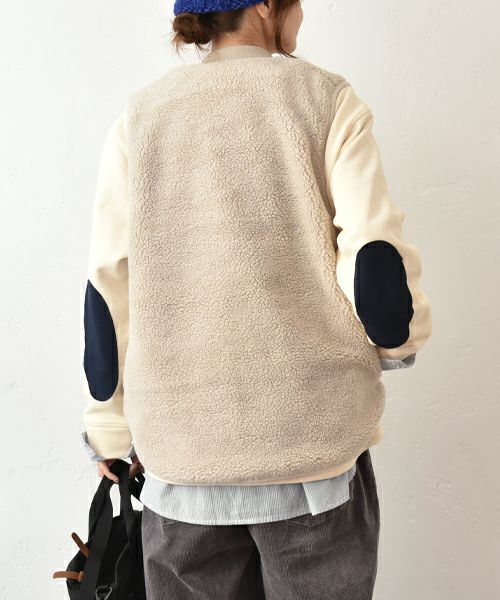 Our.｜ボア×ナイロン　リバーシブルベスト [[C-9049]][C]