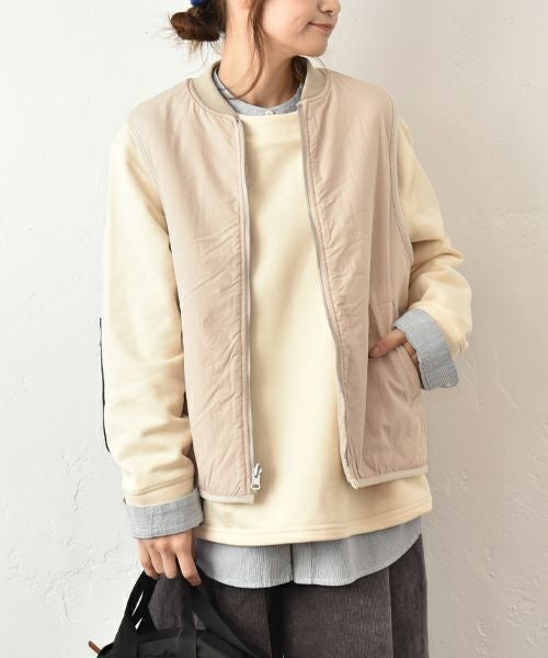 Our.｜ボア×ナイロン　リバーシブルベスト [[C-9049]][C]