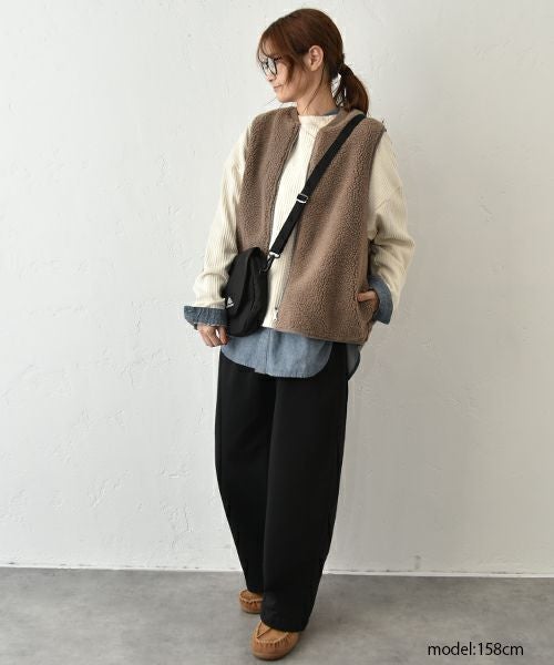 Our.｜ボア×ナイロン　リバーシブルベスト [[C-9049]][C]