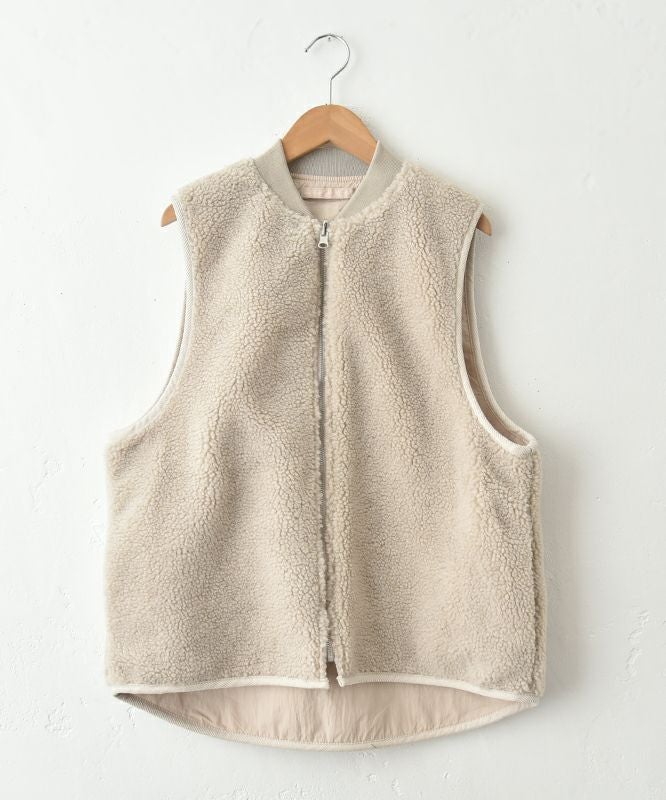  Our.｜ボア×ナイロン　リバーシブルベスト [[C-9049]][C]