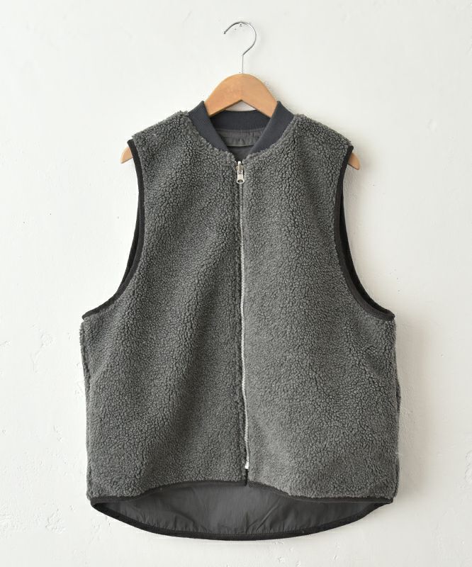  Our.｜ボア×ナイロン　リバーシブルベスト [[C-9049]][C]