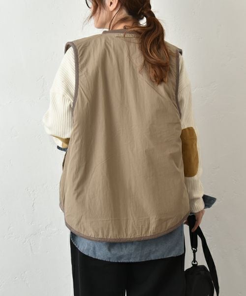 Our.｜ボア×ナイロン　リバーシブルベスト [[C-9049]][C]