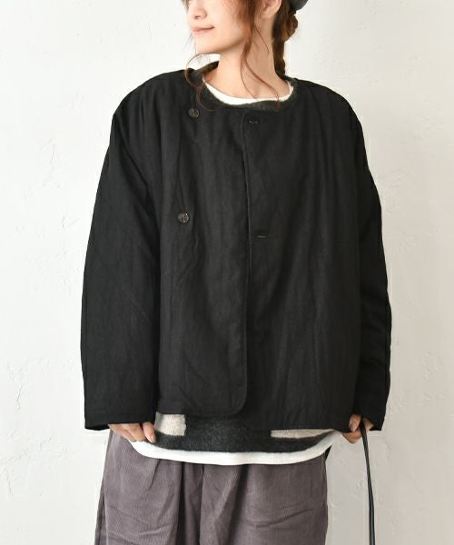 hagumu｜中綿ノーカラーブルゾン [[C-757]][C]