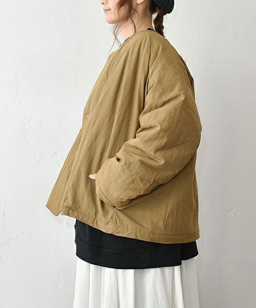 hagumu｜中綿ノーカラーブルゾン [[C-757]][C]