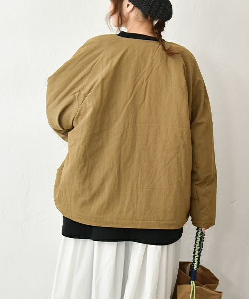 hagumu｜中綿ノーカラーブルゾン [[C-757]][C]