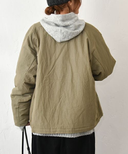 hagumu｜中綿ノーカラーブルゾン [[C-757]][C]