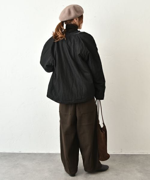 hagumu｜中綿ノーカラーブルゾン [[C-757]][C]