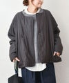 hagumu｜中綿ノーカラーブルゾン [[C-757]][C]