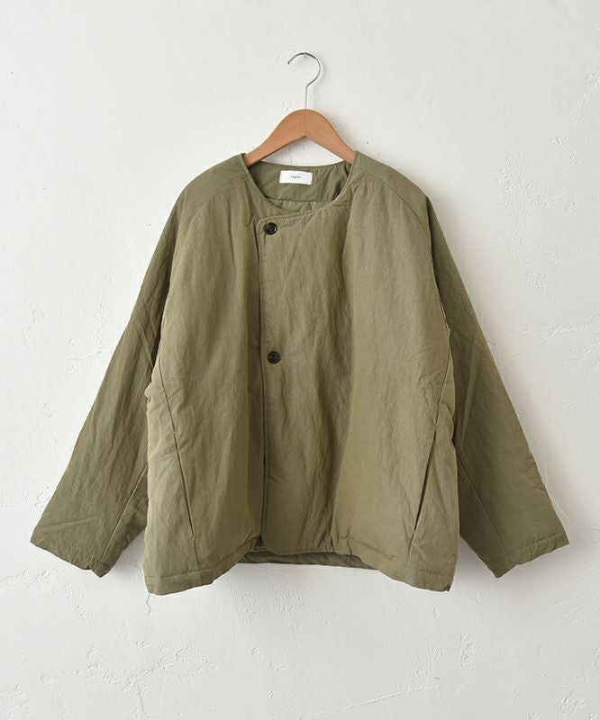hagumu｜中綿ノーカラーブルゾン [[C-757]][C]