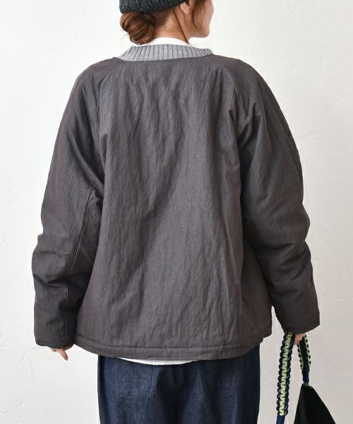 hagumu｜中綿ノーカラーブルゾン [[C-757]][C]