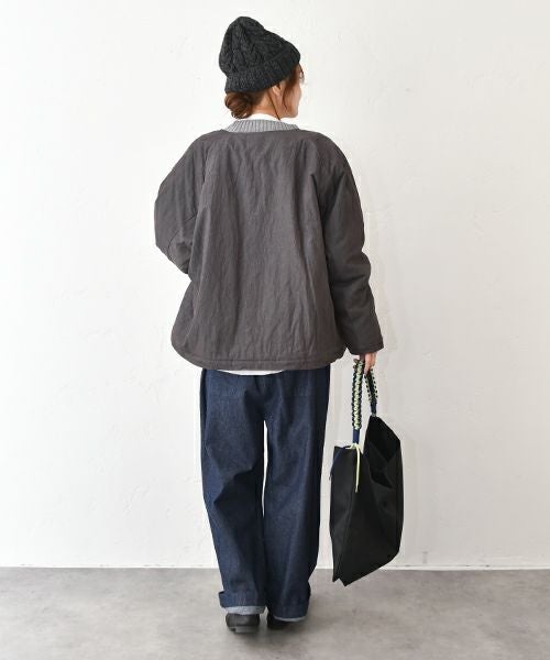 hagumu｜中綿ノーカラーブルゾン [[C-757]][C]