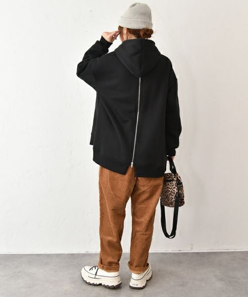 IN THE MARKET｜後ジップデザイン裏起毛パーカー [[C-2446]][C]
