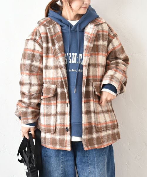 IN THE MARKET｜チェック柄ネル素材ジャケット [[C-2441]][C]