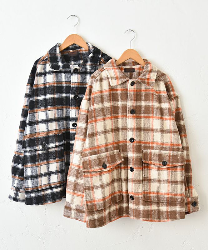 IN THE MARKET｜チェック柄ネル素材ジャケット [[C-2441]][C]