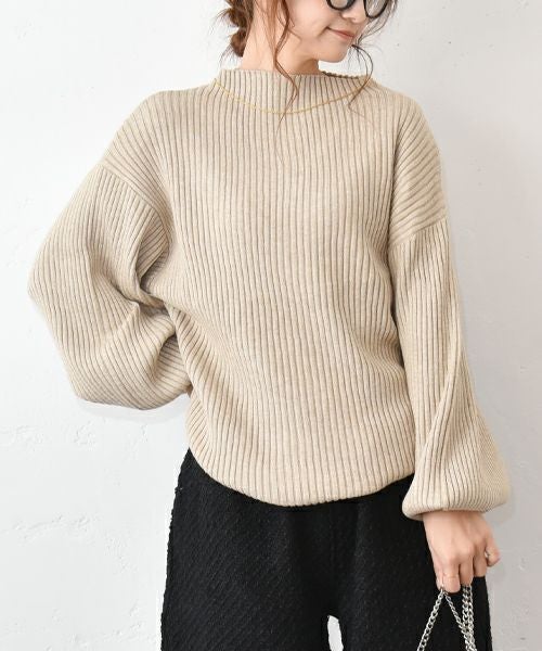 HUMS｜ボリュームスリーブニット [[MT-0475]][C]