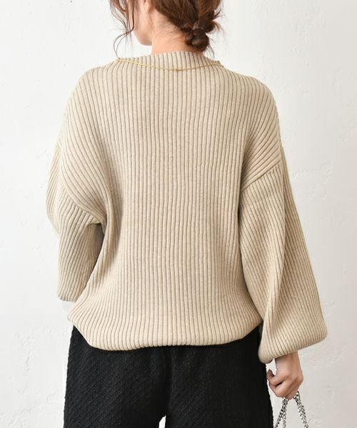 HUMS｜ボリュームスリーブニット [[MT-0475]][C]