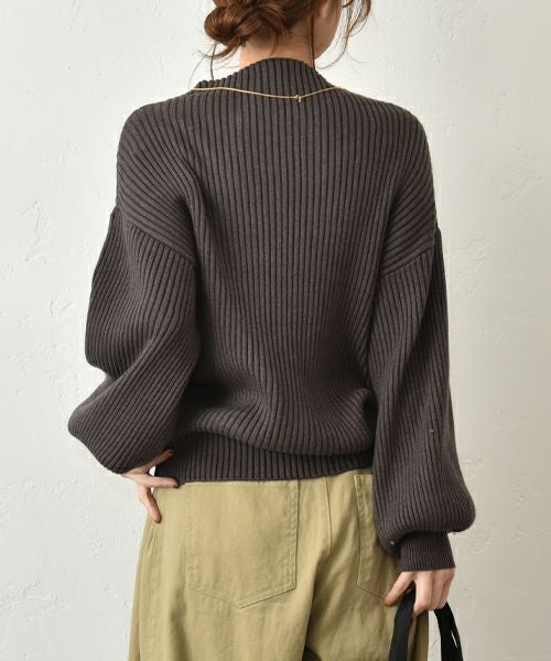 HUMS｜ボリュームスリーブニット [[MT-0475]][C]