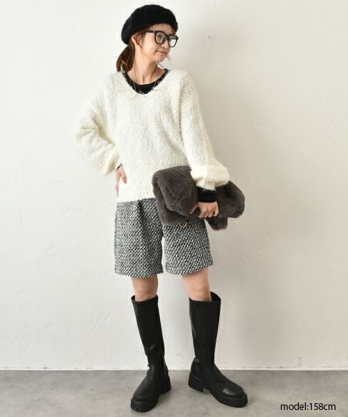 HUMS｜ツイードショートパンツ [[C-5109]][C]