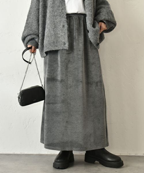 HUMS｜起毛ボックスロングスカート [[C-5116]][C]