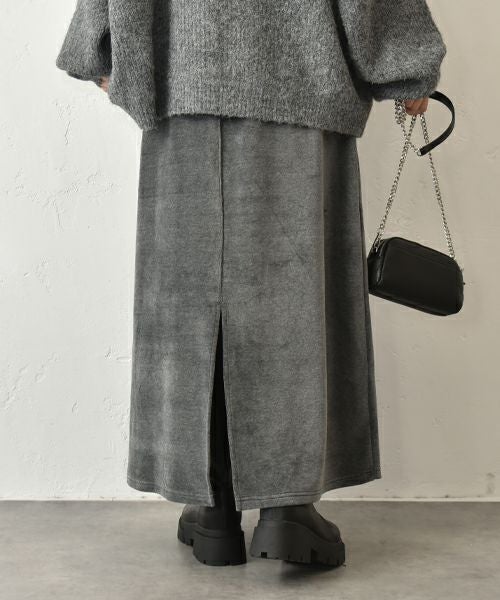 HUMS｜起毛ボックスロングスカート [[C-5116]][C]
